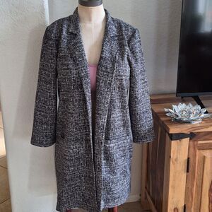 NYCC Long Open Cardigan/ Duster Wrinkle Free with pockets